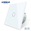 Padrão da ue 220 v ouro cristal de luxo dimmer e tela de toque remoto sem fio interruptor de luz de parede inteligente vl-c701dr-13